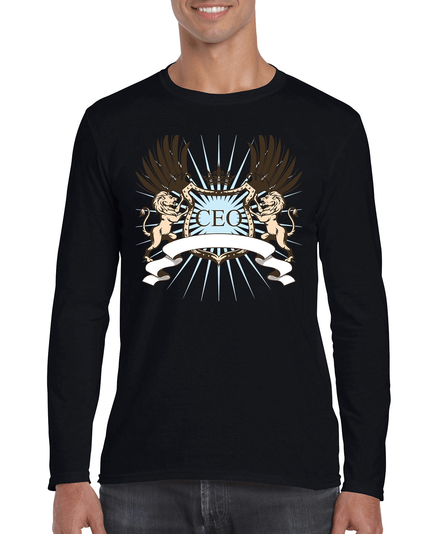 CEO Lion Crest Men's Long Sleeve Shirt