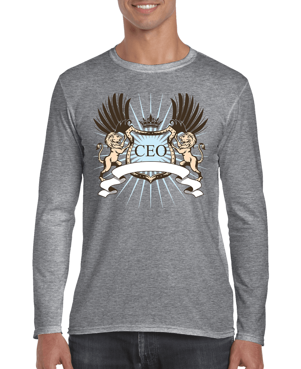 CEO Lion Crest Men's Long Sleeve Shirt