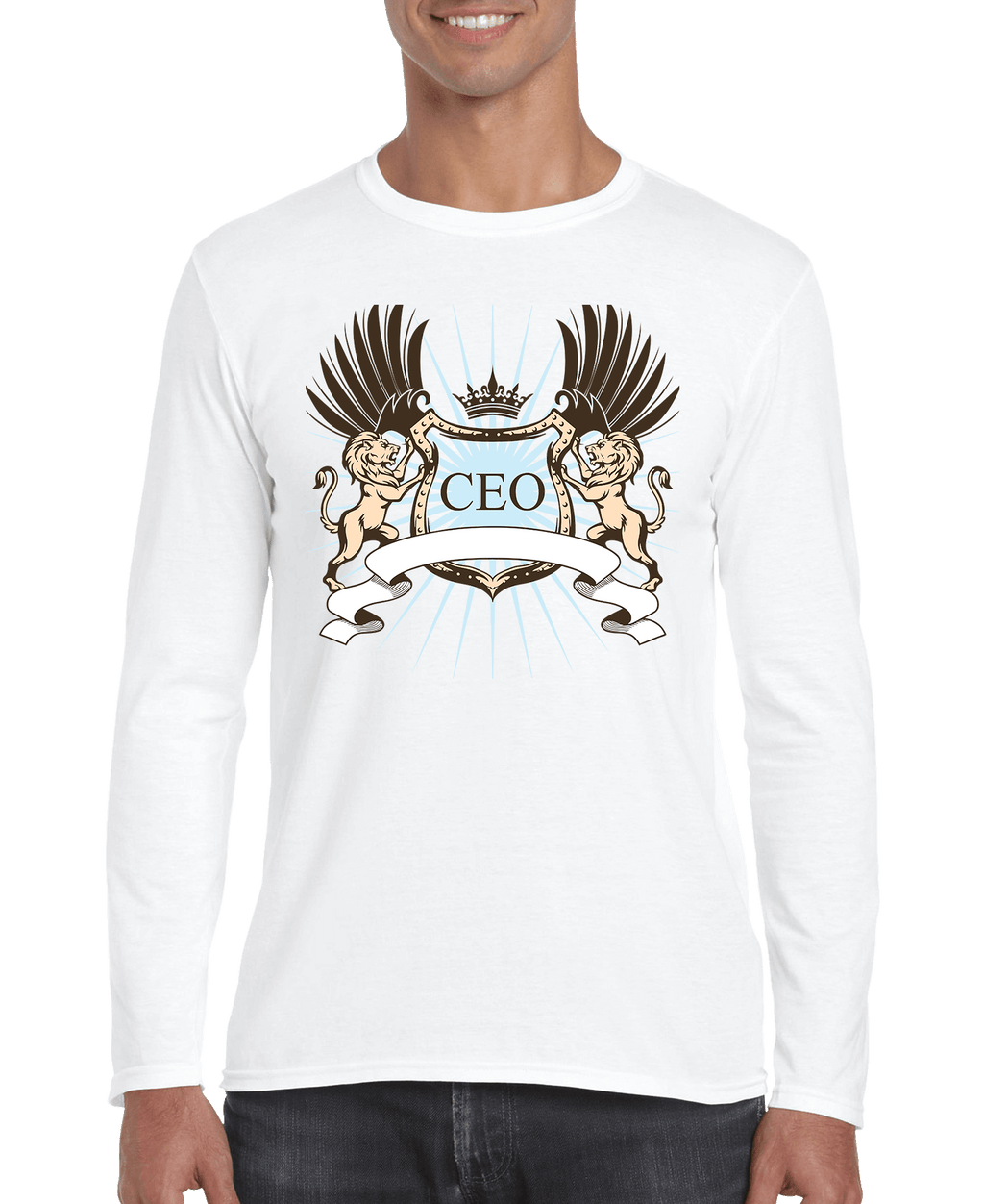 CEO Lion Crest Men's Long Sleeve Shirt